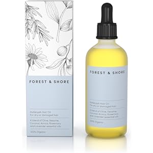 Haargroeolie 100% Natuurlijke Haarolie met Cafeïne, Biotine, Castorolie, Arganolie, Kokosolie en Rozemarijnolie Effectief Verdikkend Masker & Behandeling