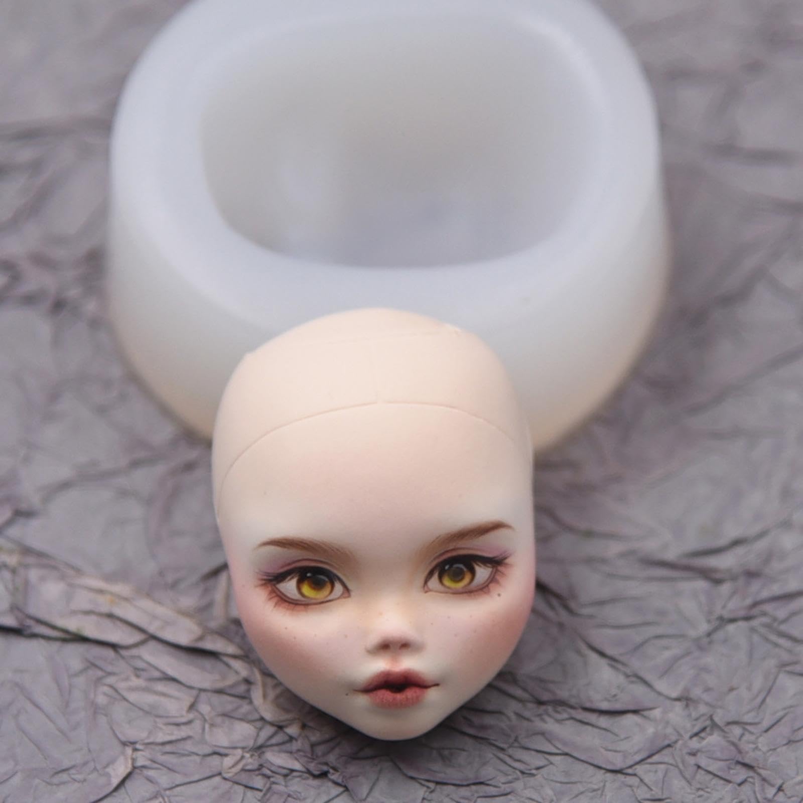 Doll Face Clay Mould Soft Christmas Easy to Clean DIY Epoxy Resin Casting-picture-21