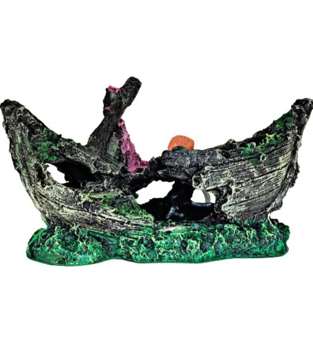 Gaurvi Enterprises Aquarium Accessories Natural Looking Broken Ship Decoration Ornaments/Toy for Fish Tank