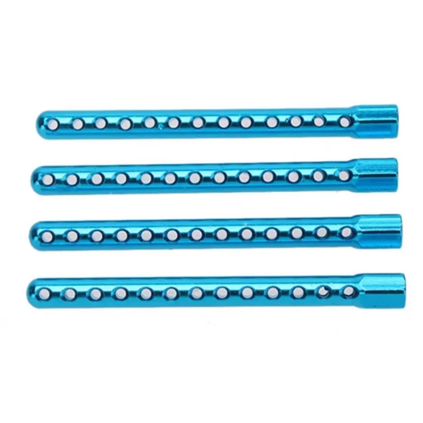 para HSP 102037 02144 para Redcat para Traxxas para Axial 1/10 RC Coches Arrastre 4 Uds Soportes Cuerpo Aluminio Piezas Mejora Repuestos
