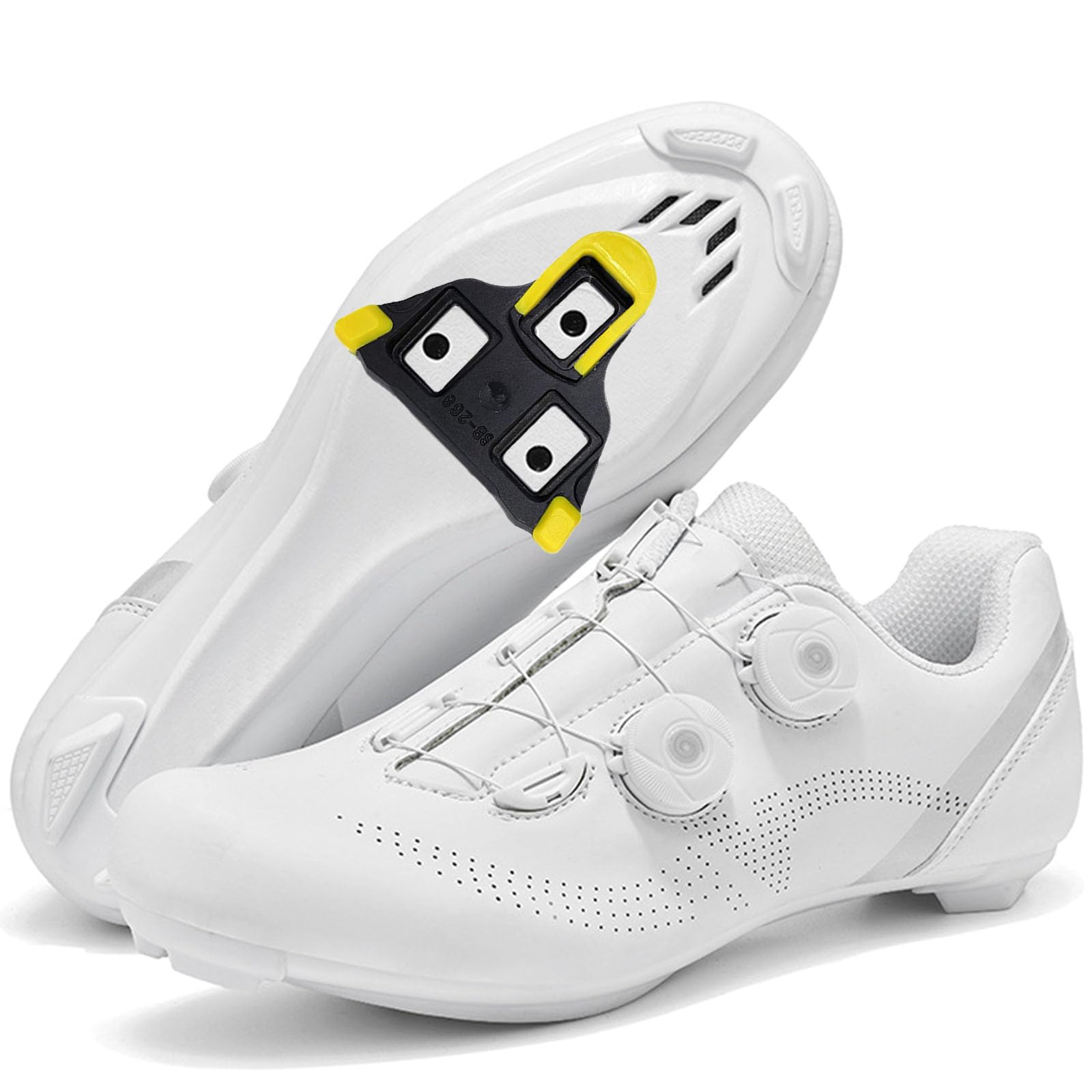 Zapatilla de Ciclismo Carretera para Hombre, Zapatos Bicicleta de Carretera Compatibles con SPD/SPD-SL Lock System Unisex Respirables