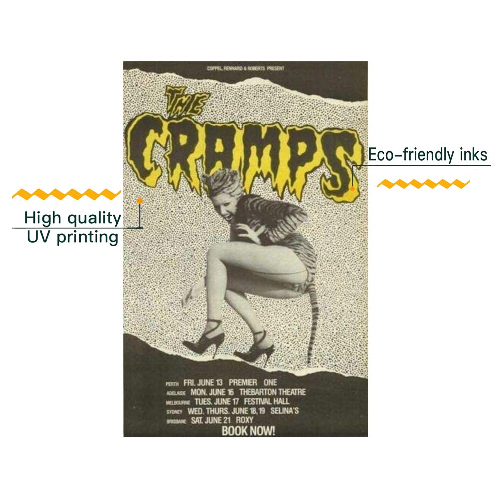 Amazon.co.jp: The Cramps パンクロック メタル ブリキ看板 ポスター