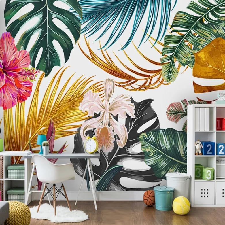 Papier peint photo mural forêt élan pour agrandir un salon sombre