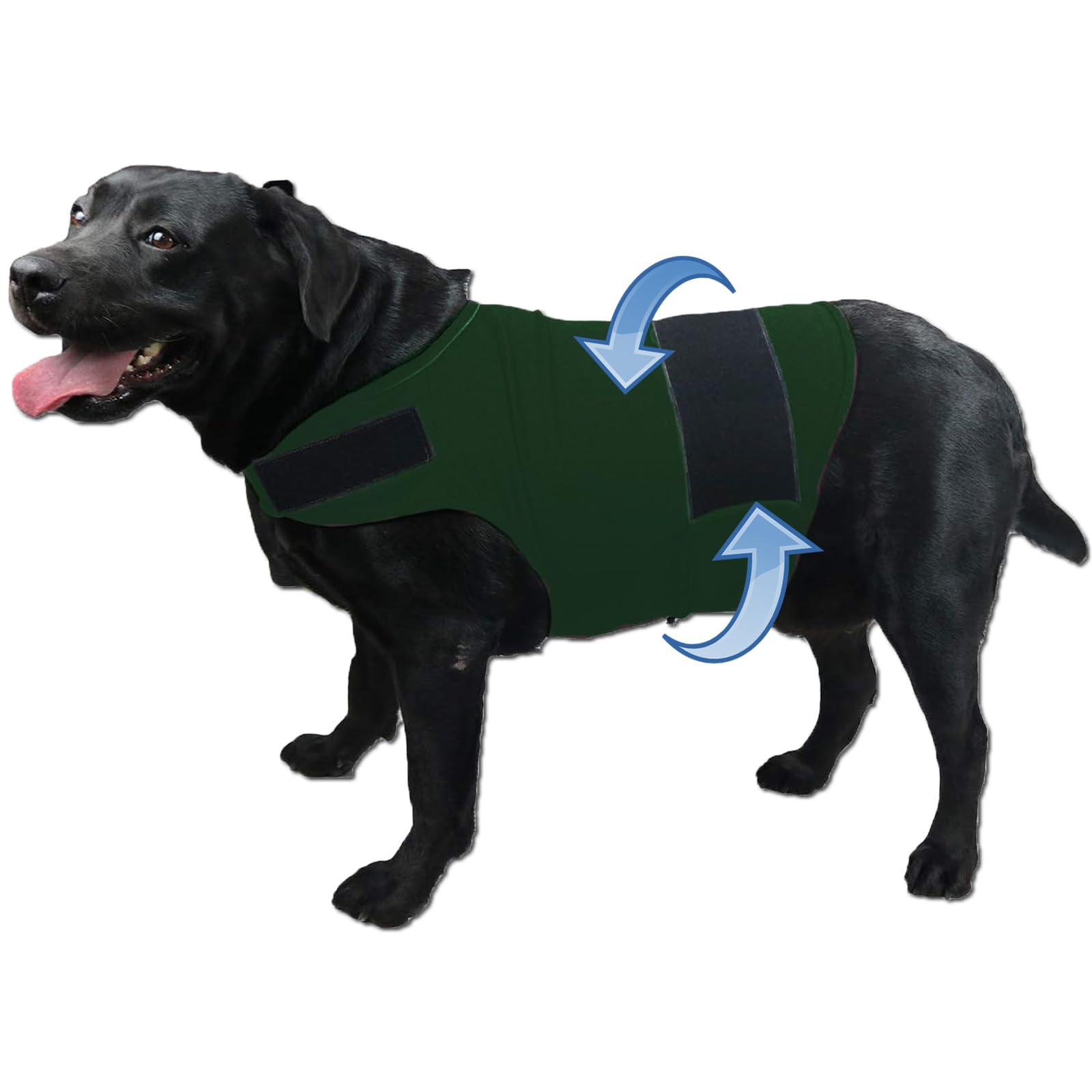 Chaqueta de ansiedad para perros, camisa calmante para perros agradable a la piel, abrigo para perros para truenos, fuegos artificiales y separación, mantén a tu mascota tranquila sin
