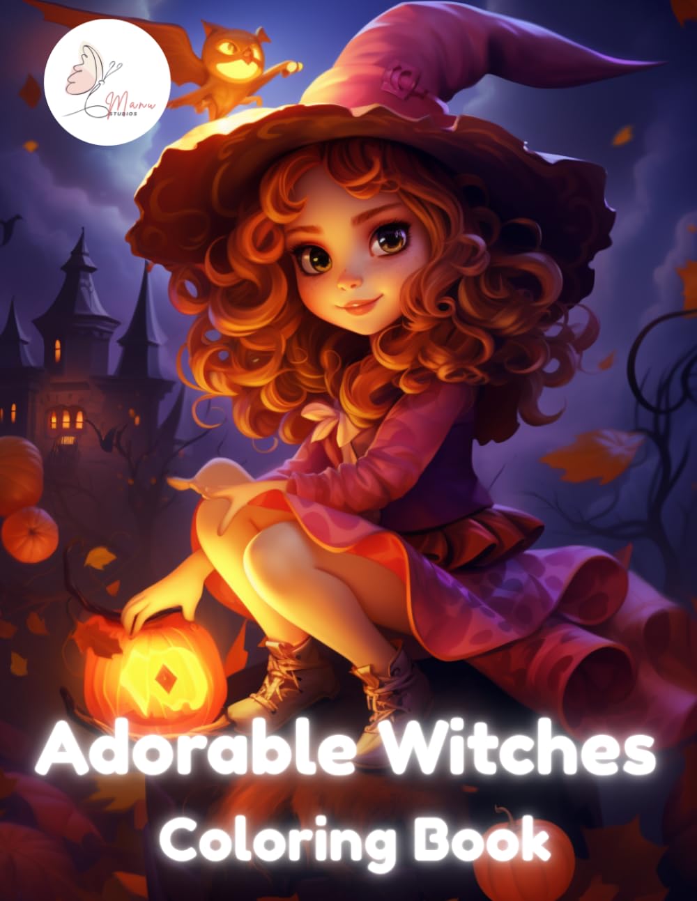 Adorable Witches Coloring Book: Fun and Adorable Witch Coloring Pages with Magic, Potions, Cats and Halloween Scenes for Kids, Teens and Anyone Who Loves Cute Spooky Art (Children's cute collecation)
