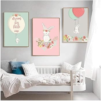 bunny wall art nursery