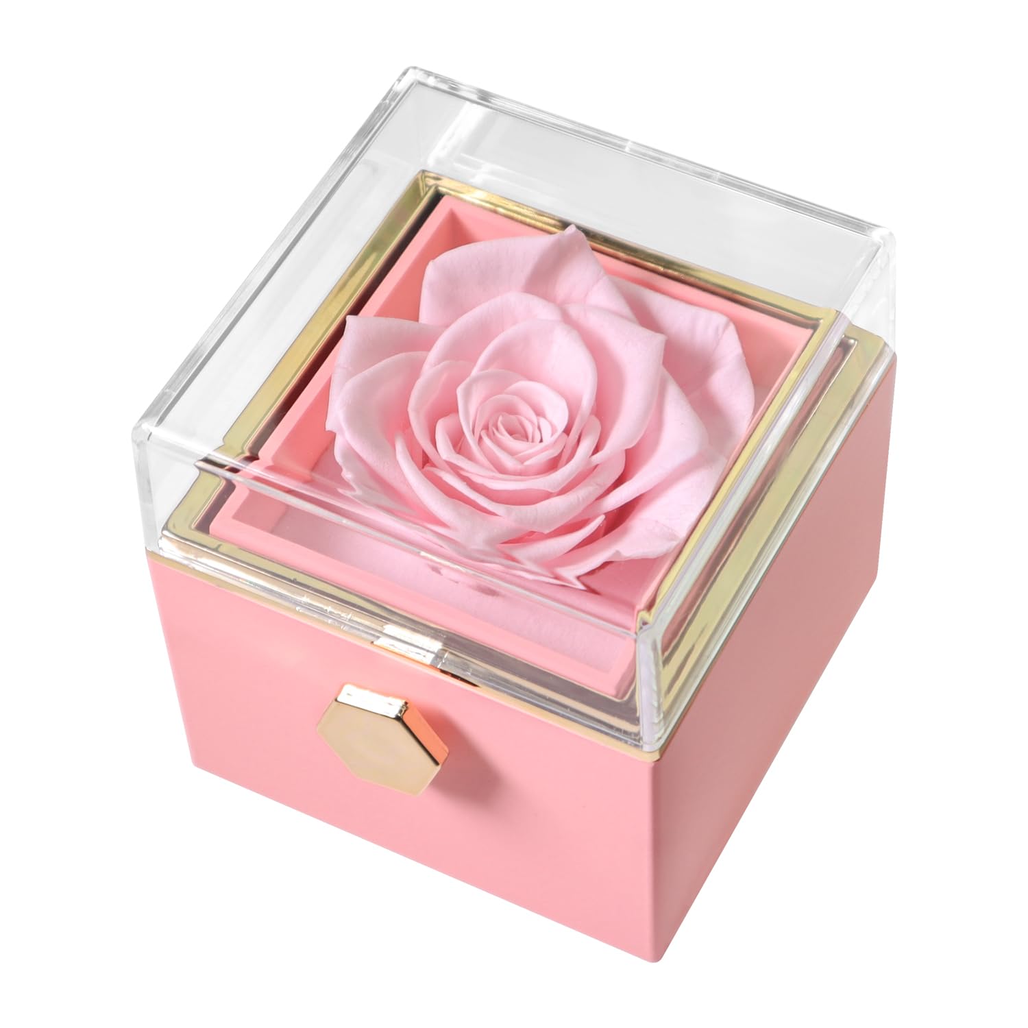 Rose éternelle cadeau femme JR5224 avec collier pour Noël et anniversaire