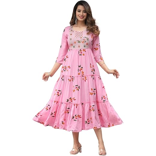Elegant Rayon Gown for Nightwear