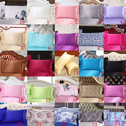 Set di 2 federa in seta Satin Super dolce + tasca