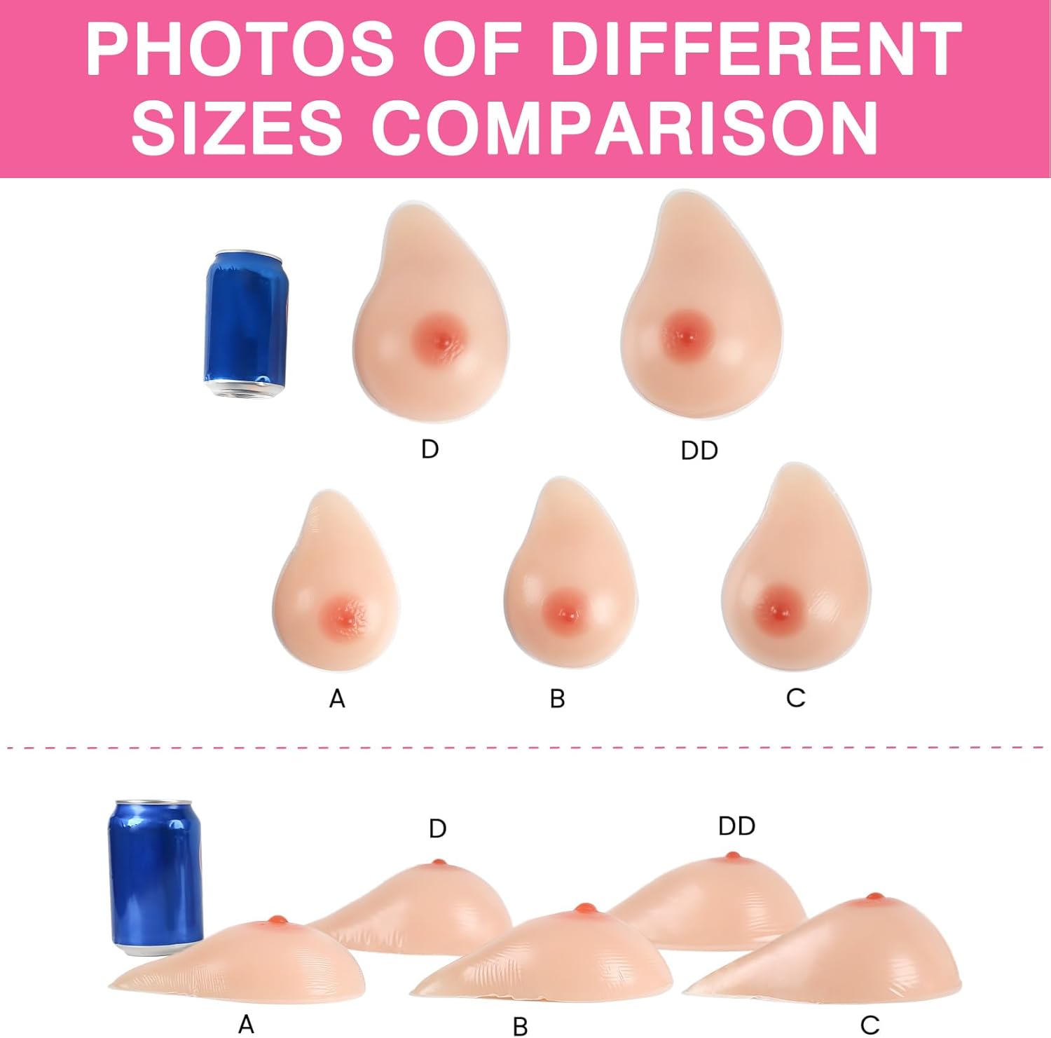 Vollence One Piece Side Silicone Breast Forms irregular Fake Boobs Mastectomy Prosthesis Bra Pad Enhancers