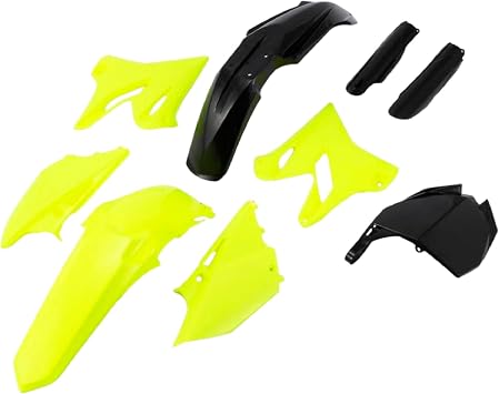 Polisport Motocross MX Replica Plastic Kit for Yamaha YZ125 & YZ250 20152021 Dirt Bike OEM Quality, Durable, Flexible & Perfect Fit FLO Yellow/Black