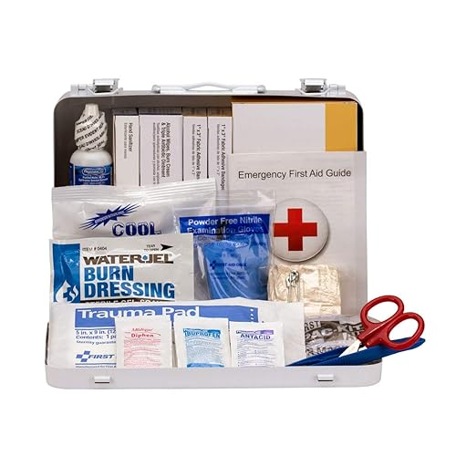 First Aid Only 90672 ANSI 2015 y OSHA - Kit de primeros auxilios para vehículos pesados, kit de primeros auxilios de emergencia multiusos para 25