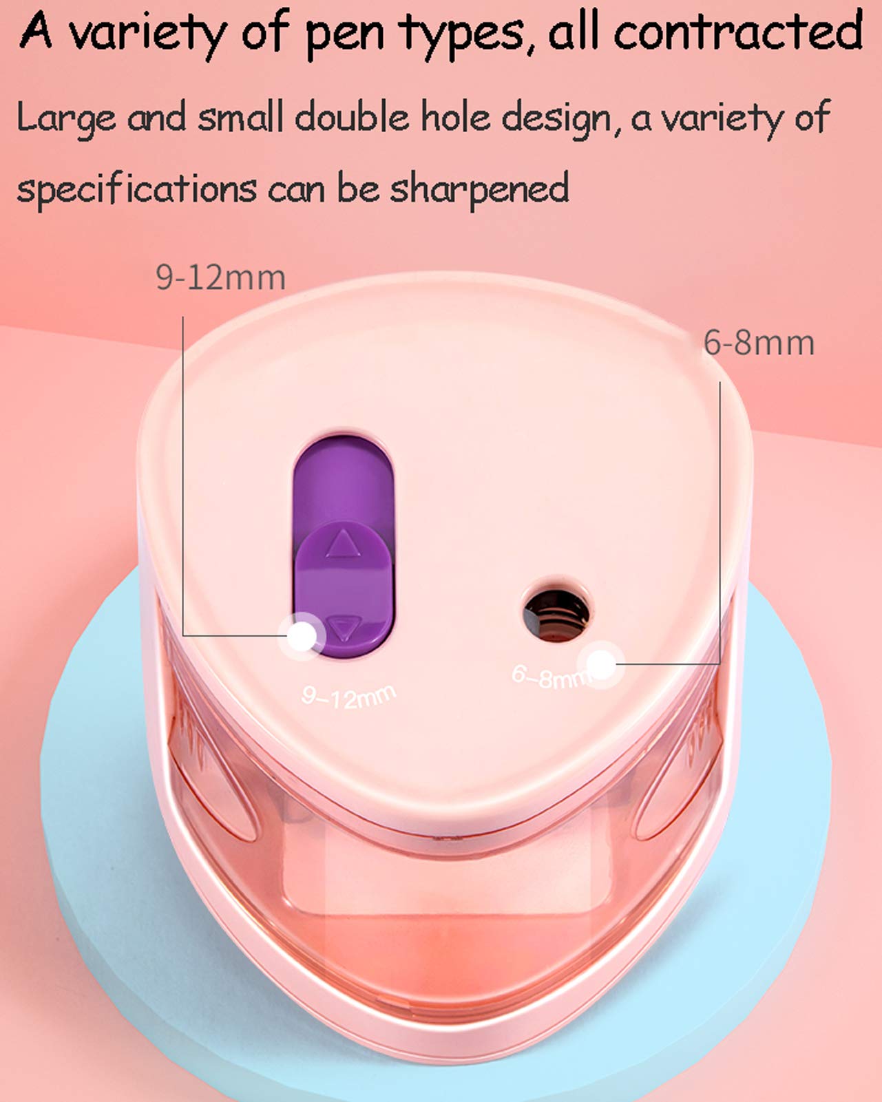 Temperamatite Elettrico Automatico Senza Fili Con Arresto Automatico Per Matite Colorate E Scolastiche Per Bambini - 4