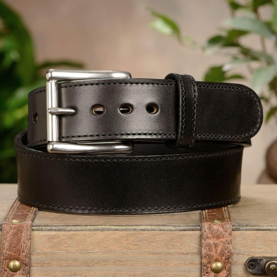 Bullhide Belts Mens Leather Belt for Casual, Dress, 1.75" Wide - Image 3