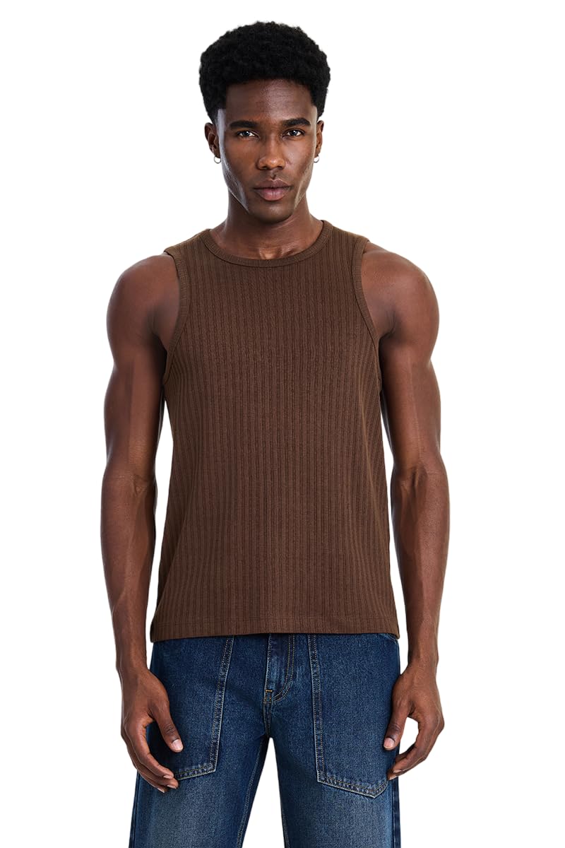 snitch Men Plus Size T-Shirt | Ribbed V-Neck Casual Top with Drop Shoulder & Half Sleeve | 100% Breathable Cotton Fabric & Regular Fit for Everyday Stylish Casual Wear-picture-12