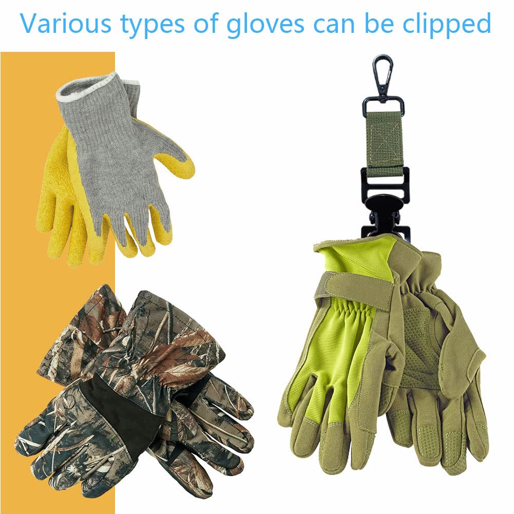 Handschuhclip für Arbeitshandschuhhalter, Greifer, Sicherheit, Rettung, Feuerwehrmann, Turnout, Ausrüstung, Handschuhgurt mit Krokodilklemme, 4 Stück
