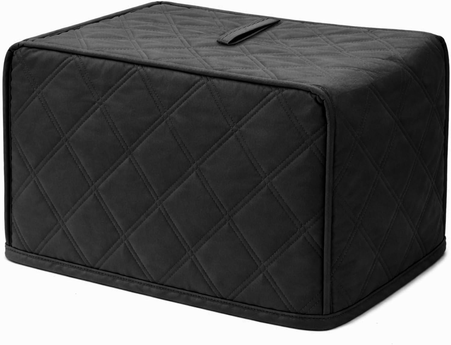 2 Slice Toaster Cover, Quilted Polyester Toaster Covers 2 Slice Wide Slot, Dust-proof Universal Size Covers for Small Kitchen Appliance(Grey)