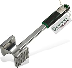 FACKELMANN CHEFKOCH Premium Meat Tenderiser - For Perfectly Knocked Schnitzels & Co - Double-Sided: Flat for Plating & Rough for Roughing - Aluminium, Length: 26.5 cm