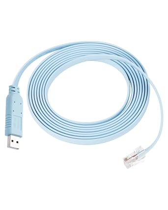 GELRHONR USB to RJ45 Console Cable, USB Male to RJ45 Male Serial Console Cable Adapter Link Routers/Switches for Computer/Laptops in Windows, OS, Linux 3M