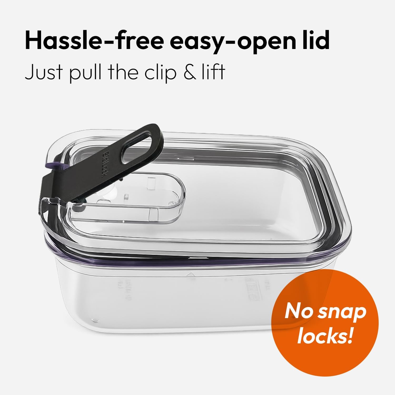 carrotez Clear Food Storage Containers with Easy-Open Lids, 2.7 Cup Ecozen Plastic Small Meal Prep Containers, Airtight, BPA-Free, Stackable, Reusable, 22oz (650ml) Set of 4