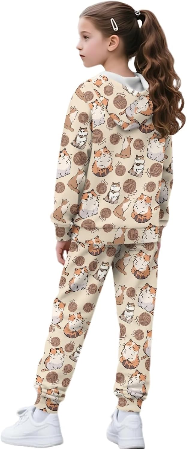 HUIACONG Children Sweat Set for Girls Boys Sweatsuits for Kids Tracksuits