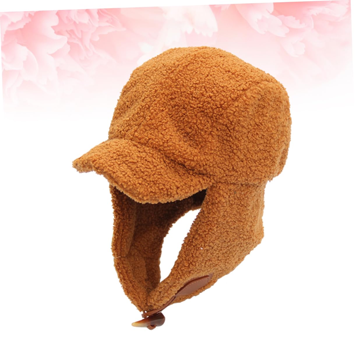 SHERCHPRY Warm Outdoor Peak Cap for Women Cashmere Hat Ear Protection Windproof Skiing h Coffee