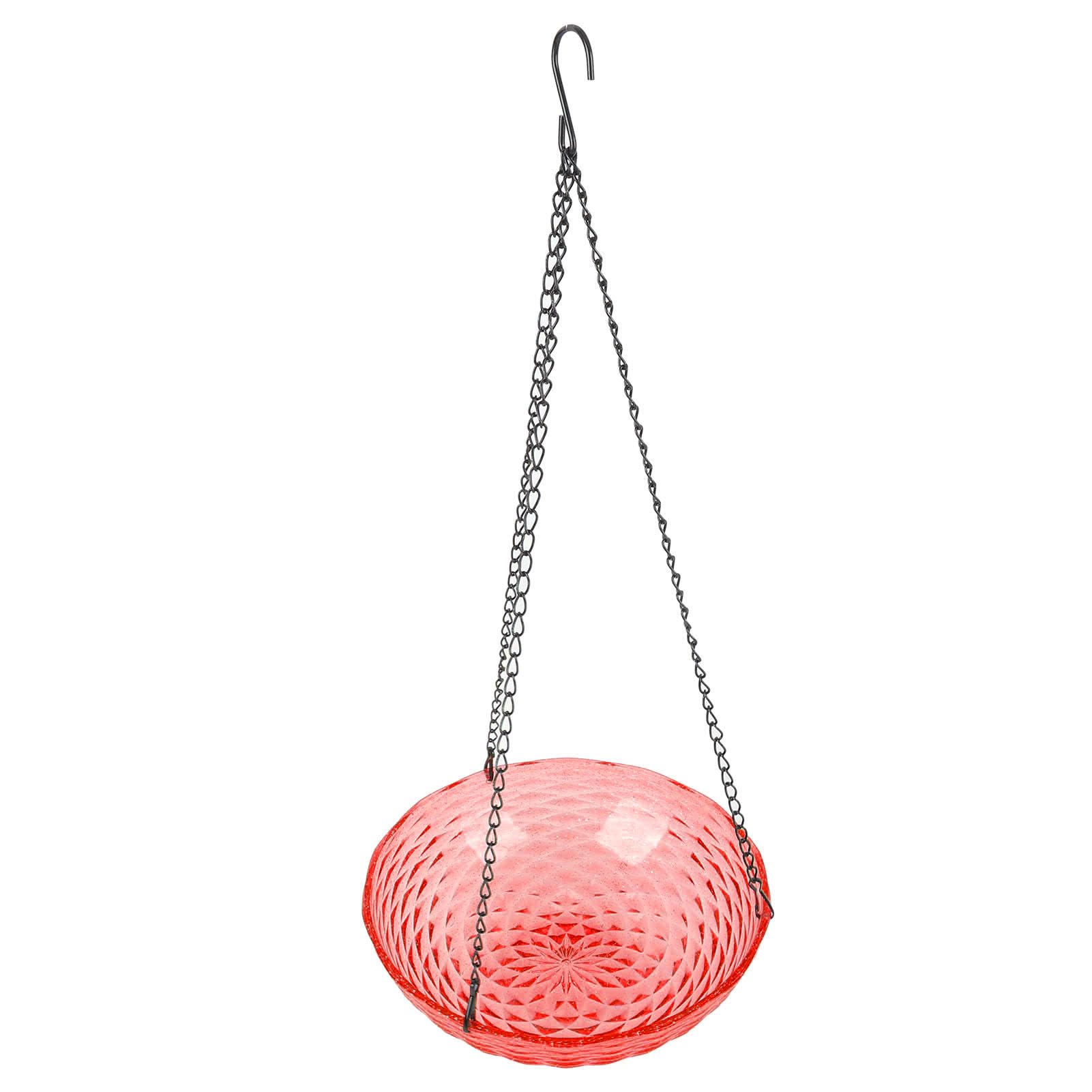Fabater Gorgogliatore Solare per Il Bagno degli Uccelli, Mangiatoia per Uccelli Sospesa per Giardino Esterno - Materiale Plastico Resistente - Adatto per Portico, Balcone Attira con Acqua Corrente