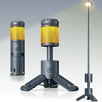 Camping Lantern Rechargeable - Multifunction LED Lantern Battery Powered 10000mAh- Portable Camping Lamp and Flashlight - Collapsible and scalable Camp Lights for Hiking,Camping,Emergency Lighting BL