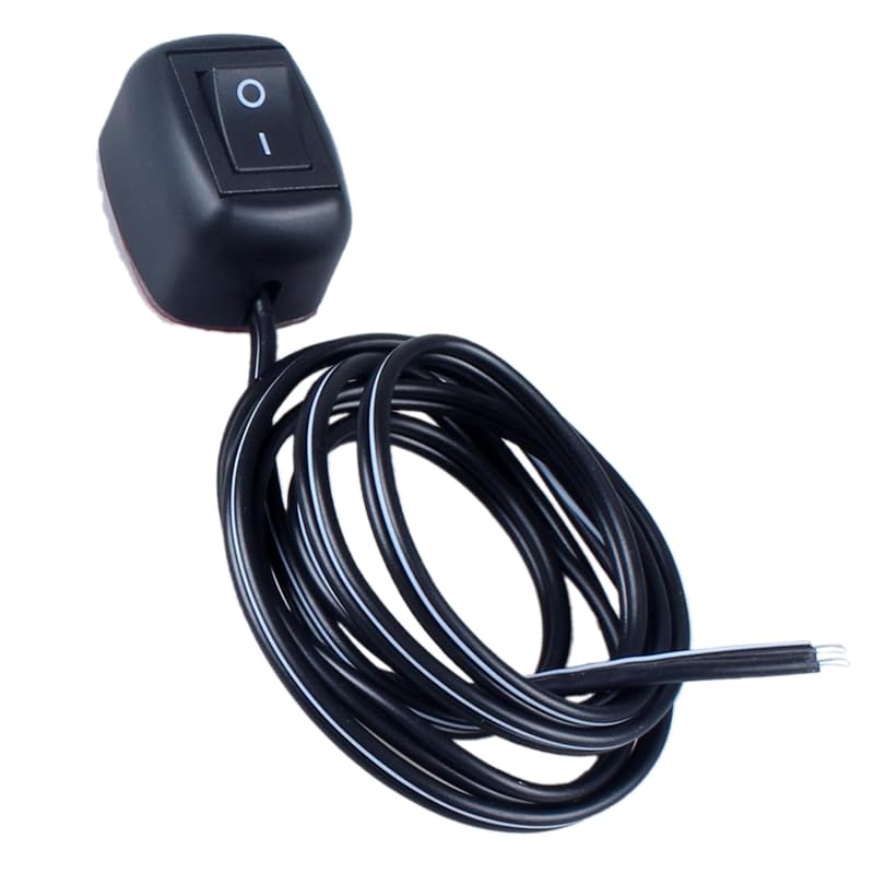 Interruptor tipo Rocker ON/OFF DMWD 12 V para LED, farol de neblina e DRL – 1 unidade