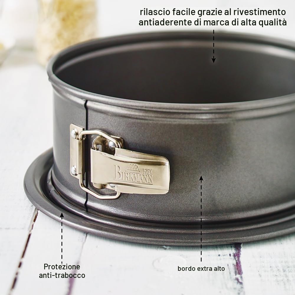 Birkmann "Easy teglia di Cottura, in Acciaio Inox, Grigio, 20 cm