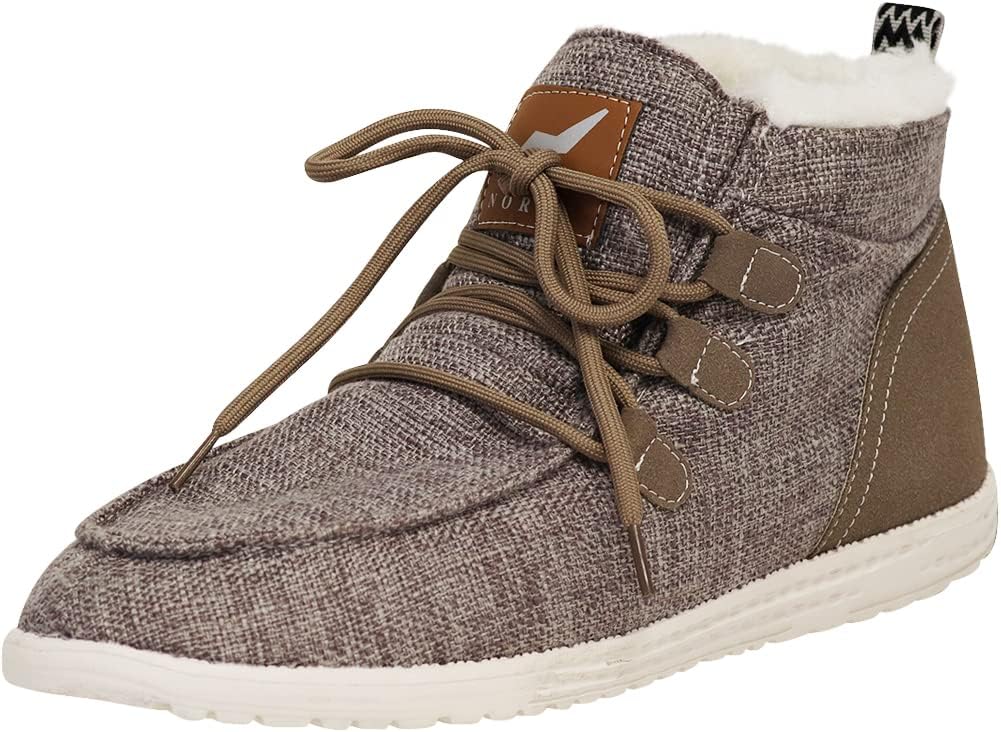 NORTY Men's Grey Low Ankle Chukka Loafers - Casual Shoes for Men - Elastic Lace-Up Loafers