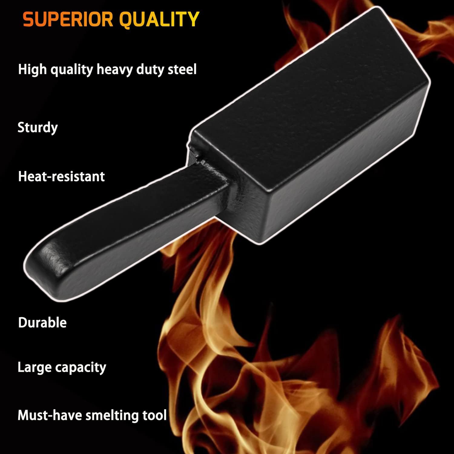 25 oz Loaf Ingot Cast Iron Ingot Mold for Melting Casting Refining Gold Silver Aluminum Copper Brass
