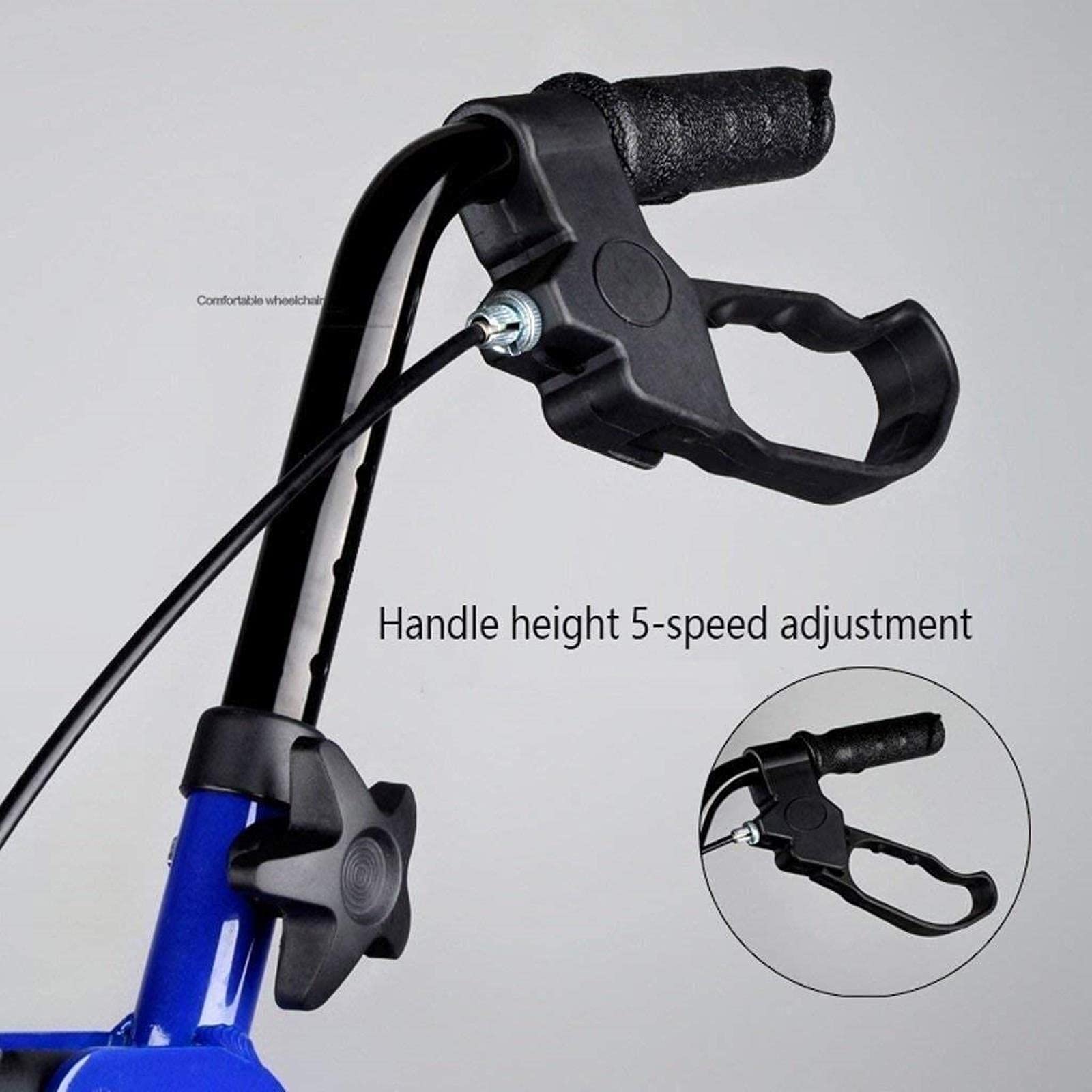Rollator Walker Rama do chodzenia Standardowy chodzik Rollator Roller Walker dla osób starszych - aluminiowy składany chodzik, wózek z regulacją wysokości Comfortable anniversary