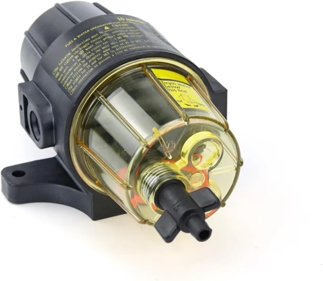 COKYIS UF-10K Fuel Filter Water Separator Assembly With Wrench For Yacht Boat Diesel Gasoline Engine Outboard Motors Fuel Tank (Color : TYPE 3)