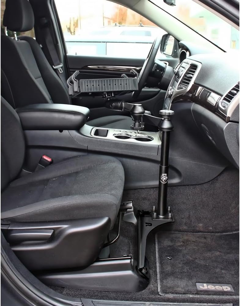 RAM MOUNTS No-Drill Laptop Mount for 2011-2026 Dodge Durango & 2011-2021 Jeep Grand Cherokee RAM-VB-186-SW1