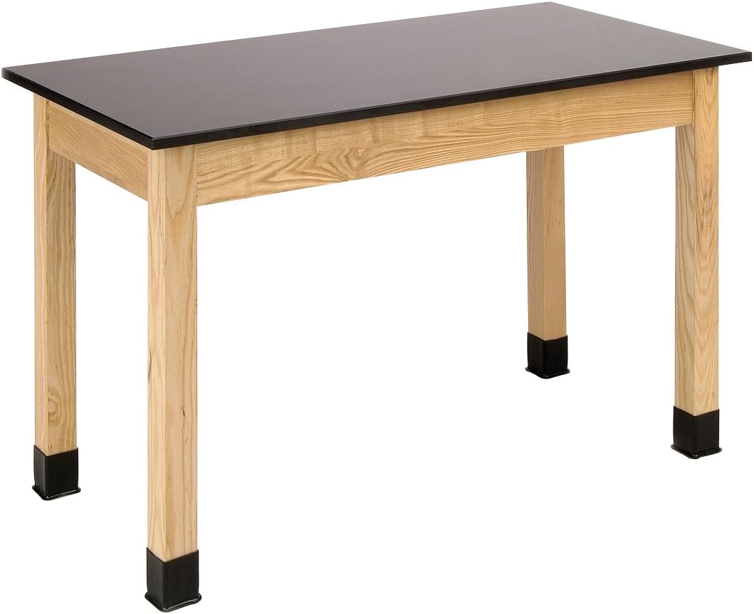 National Public Seating Science Lab Table 36" H - Phenolic Top - Plain Front - 24 x 48