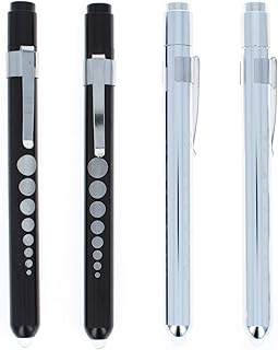 ASR Federal 4pc Warm and White Light EMT Diagnostic Pen Light with Pupil Gauge