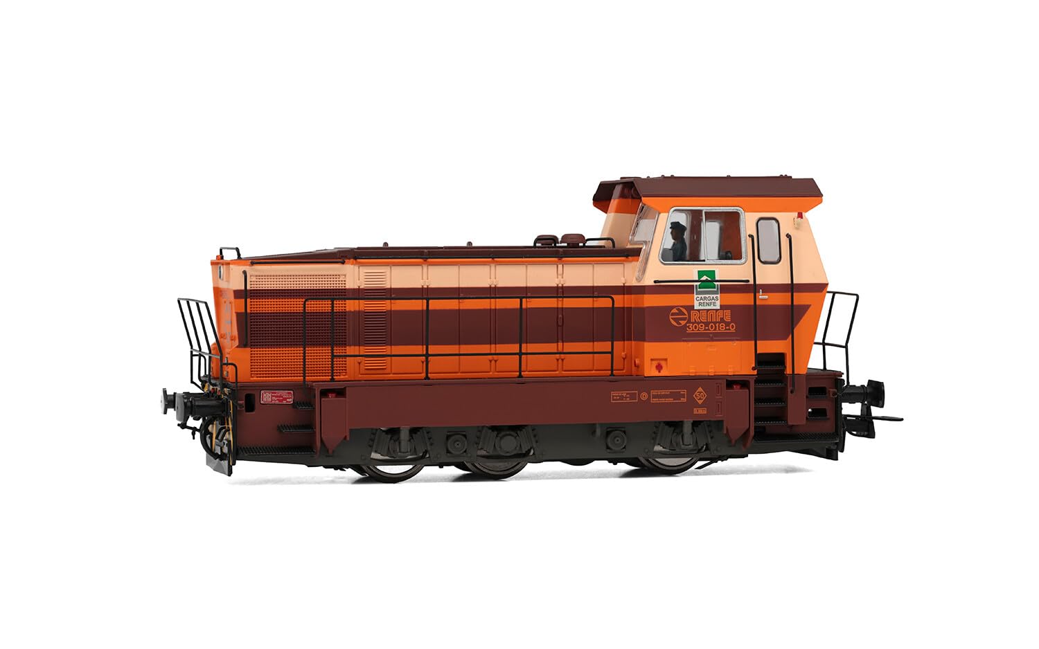 Electrotren HE2013S, Locomotive Maneuvers 309, Decoration Star Loads Renfe, EP. IV, with DCC Crazy Sound Decoder, Diesel, Color