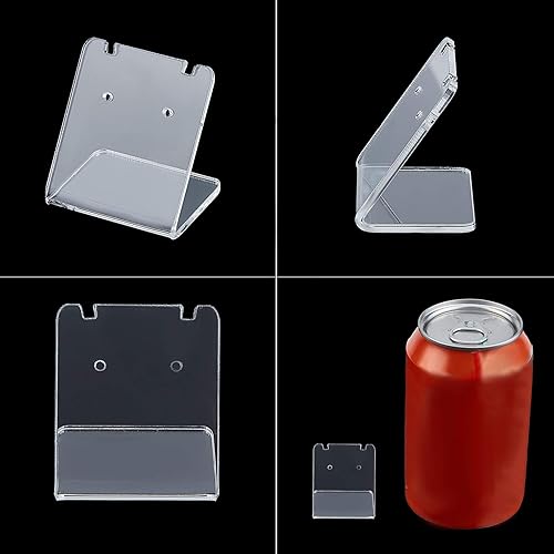 Miniatura 4 de PH PandaHall Paquete de 24 soportes para aretes de 48 agujeros organizador de joyas en forma de L exhibiciones de comercialización de acrílico para