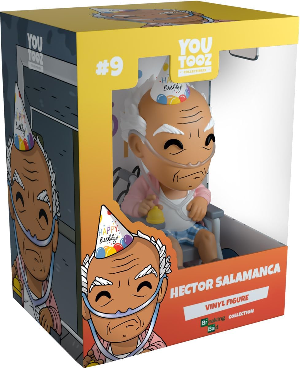 You Tooz Hector Salamanca 5 Inch Vinyl Figure, Official Licensed Hector Salamanca Collectible by Youtooz Breaking Bad Collection, White, Pink