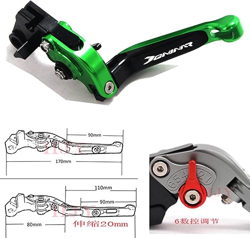 Miniatura 5 de Palanca de freno y embrague plegable de aluminio extensible, apto para Bajaj Dominar 400 2017-2018 Accesorios de motocicleta-P