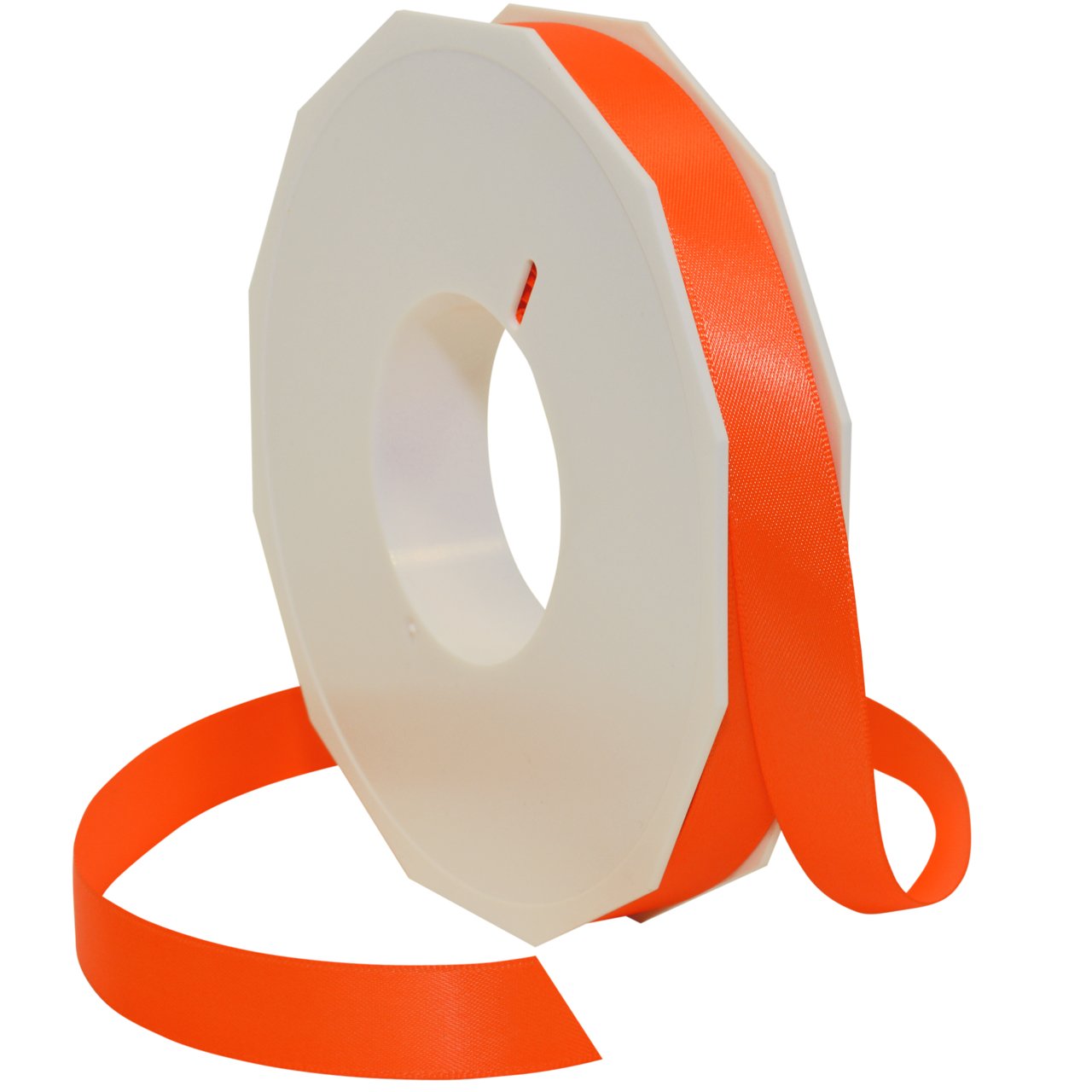 Ruban satin néon orange pour sublimer vos emballages cadeaux et tables d'anniversaire