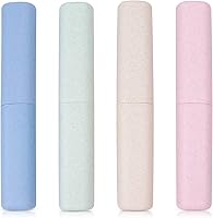 Vista 16 de Hooqict Paquete de 4 fundas de viaje para cepillo de dientes, soporte portátil para cepillo de dientes, contenedor de cepillo de dientes