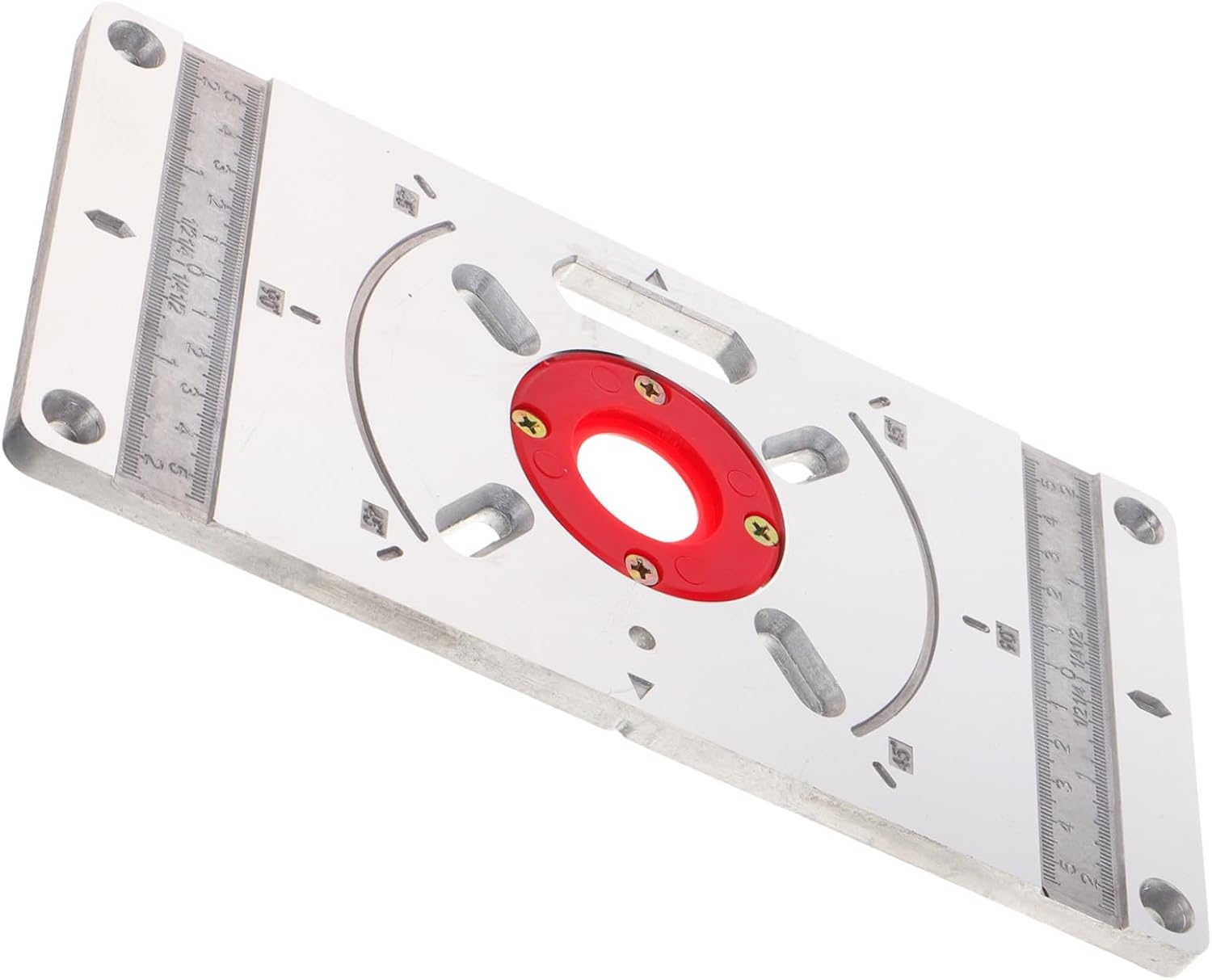 Uonlytech Router Table Insert Plate Trimming Machine for Woodworking Precision Router Tool Scale for Easy Alignment and Versatile Slotting Drilling and Edging Tasks