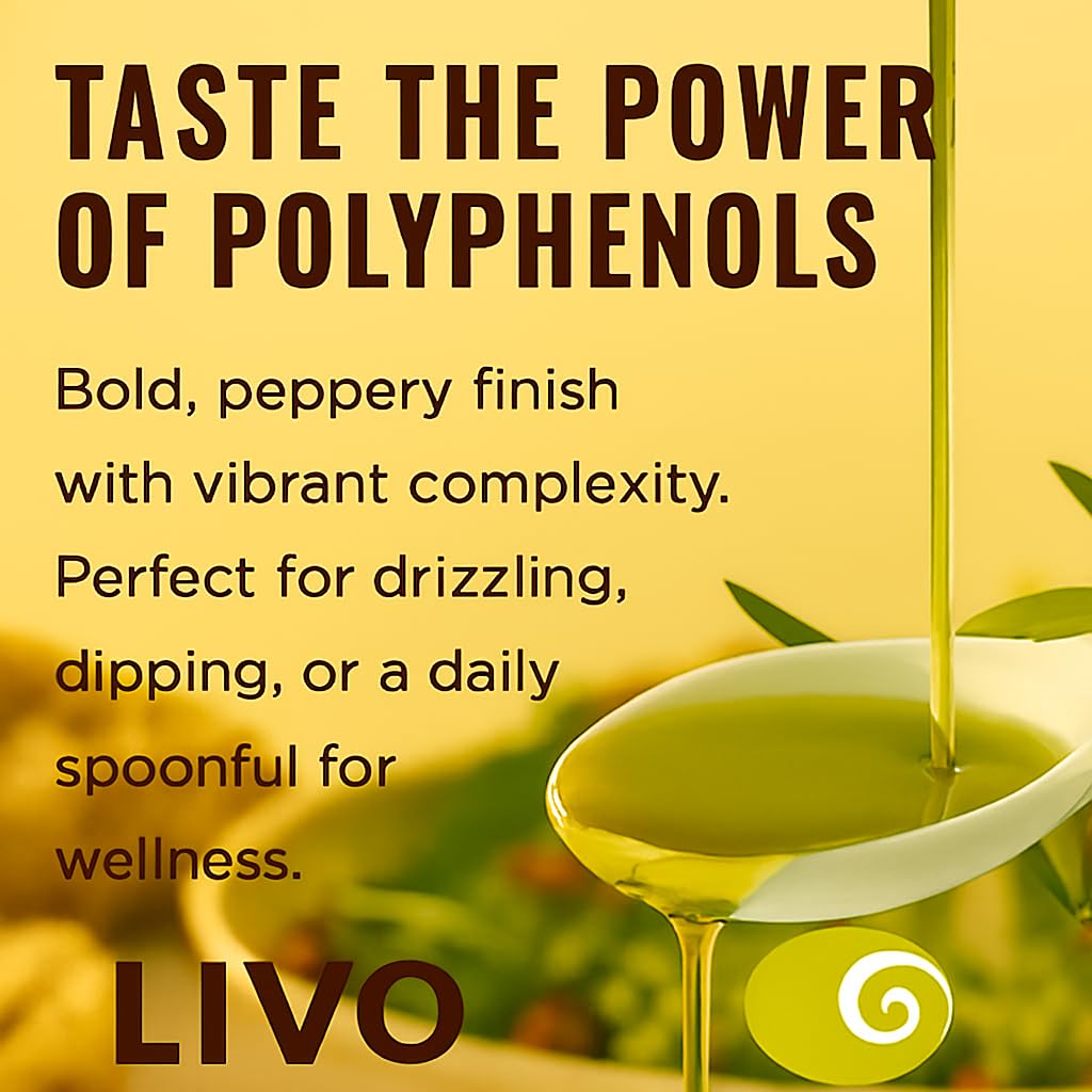 NEW Livo Olive Oil - ULTRA High Polyphenol - NEW CHILE 2025 Harvest - 500 ml