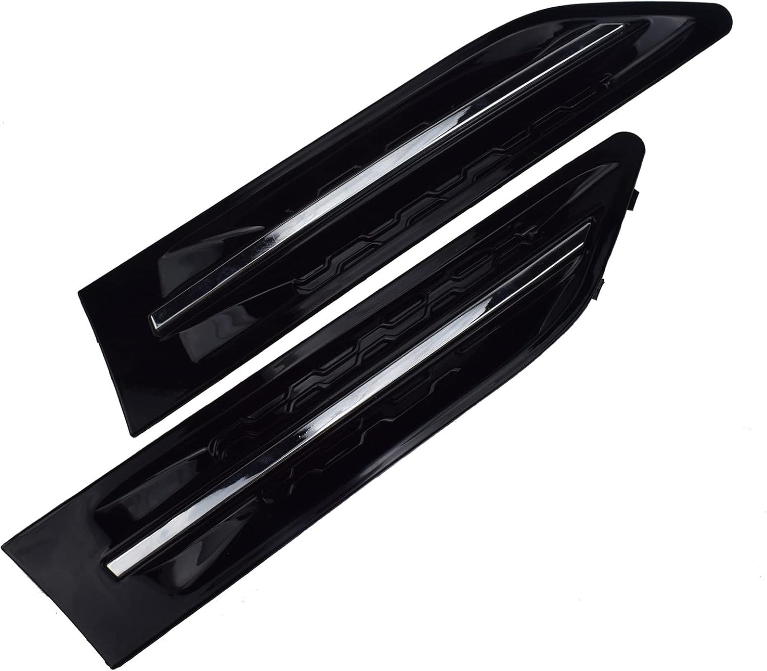 eGang Auto Front Left & Right 2PCS Fender Vent Garnish For Kia Optima 2011-2015 2.4L I4, Plastic, Black