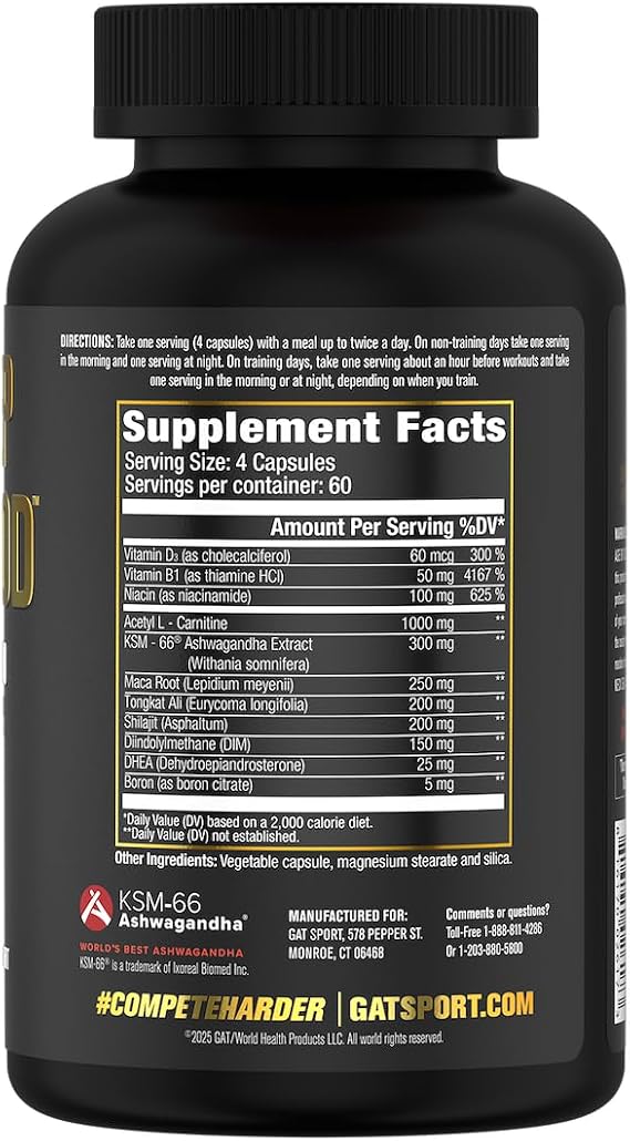 GAT SPORT Deep Wood Libido & Testosterone Booster
