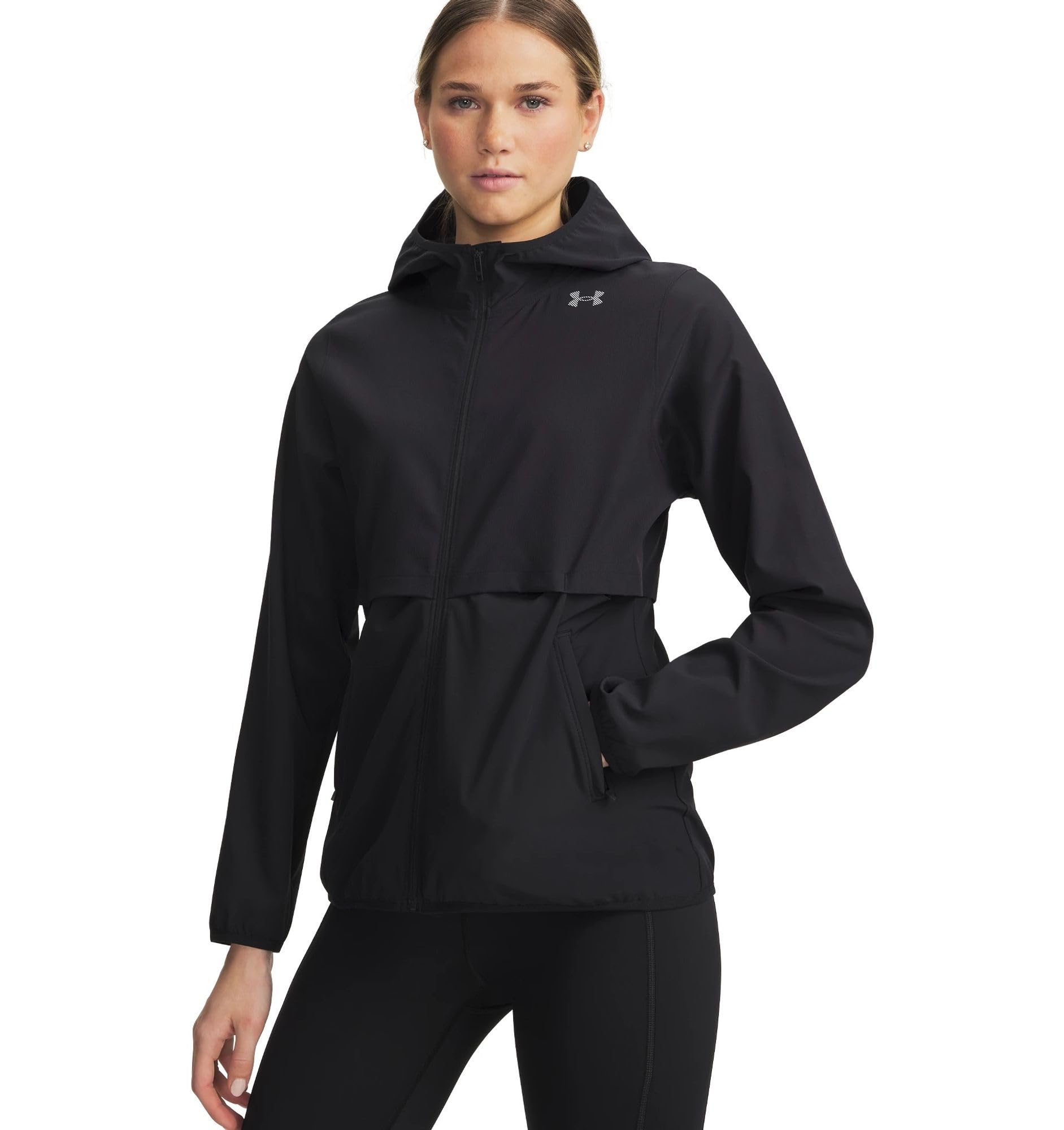 Under Armour Velociti Storm kurtka do biegania damska czarna - black/reflective XL