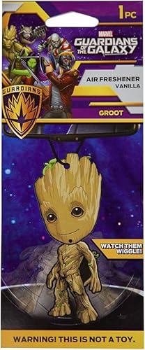 Miniatura 2 de Plasticolor Marvel Baby Groot Wiggler 1 paquete de ambientador, 1 paquete de ambientadores (005426R01)