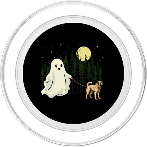 Miniatura 8 de Pastor de Anatolia que camina fantasma, Halloween divertido PopSockets estándar PopSockets para niños